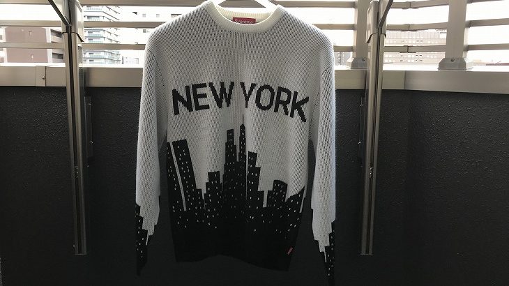 Supreme New York Sweater White Lサイズ