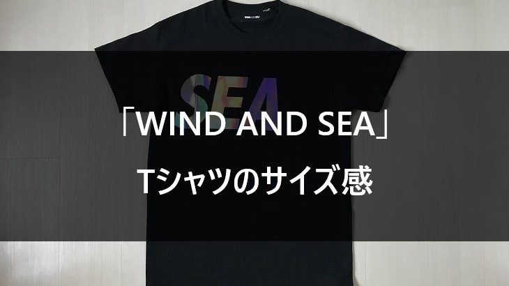 WIND AND SEA (ウィンダンシー)「Tシャツ」のサイズ感は？着画とサイズ